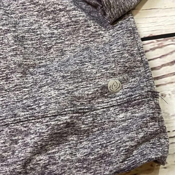 Apana Purple Cowl Neck Workout Sweatshirt - Picture 2 of 10